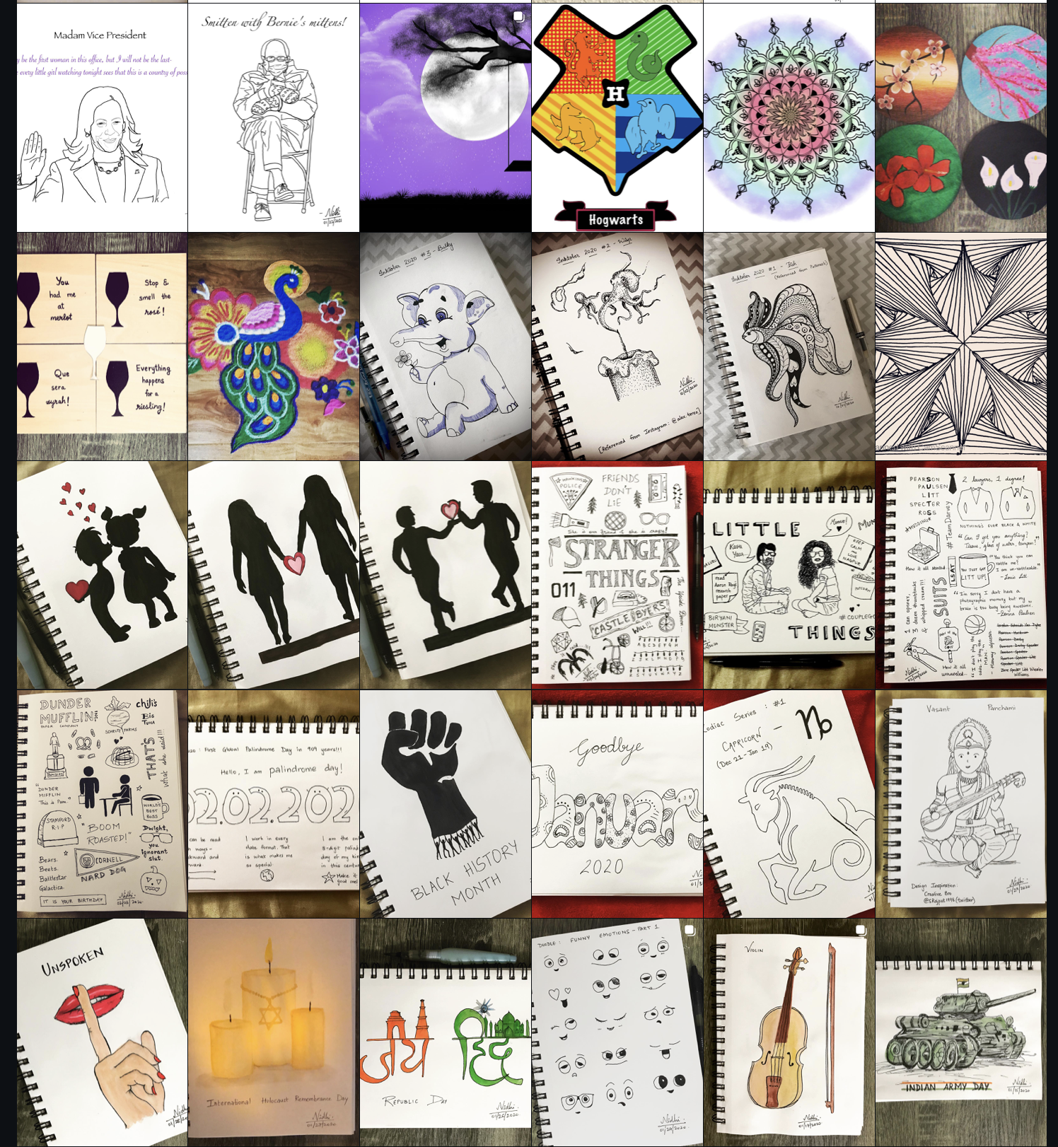 The Pigmented Palette — sketchbook and doodles