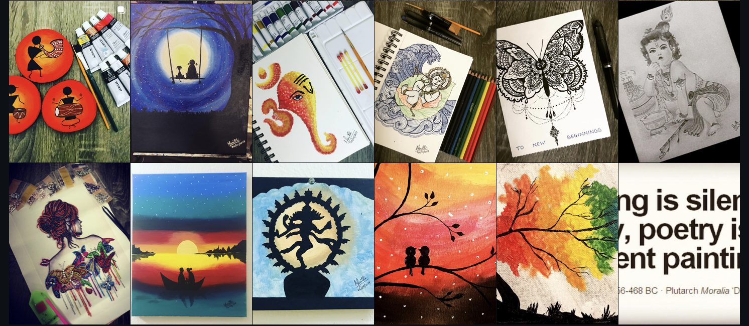 The Pigmented Palette — paintings and mandalas